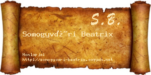 Somogyvári Beatrix névjegykártya